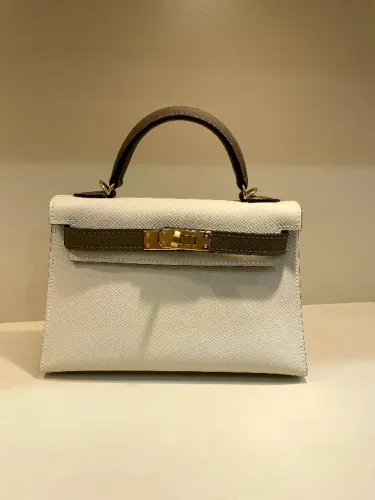 BOLSA MINI KELLY COURO
