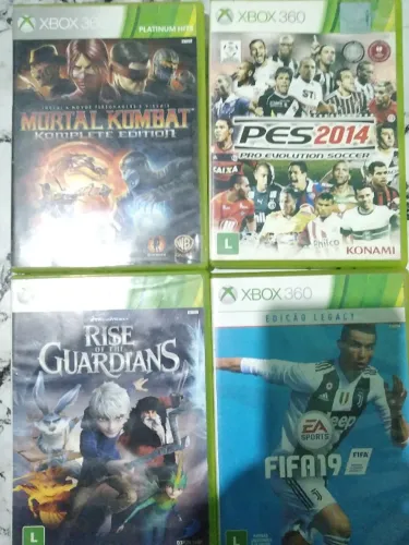 4 jogos originais de Xbox 360 por apenas 100 reais os quatro