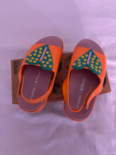 Mini Melissa fábula laranja e verde