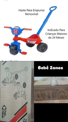 Triciclo trocar, tem cadeira de auto!