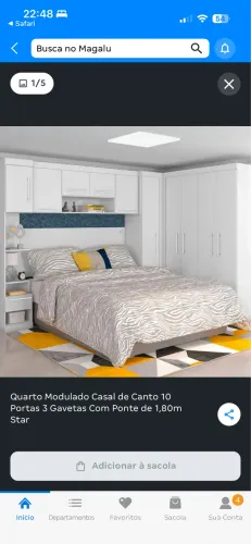 Guarda Roupas Queen Modulado Com 10 Portas Star Branco