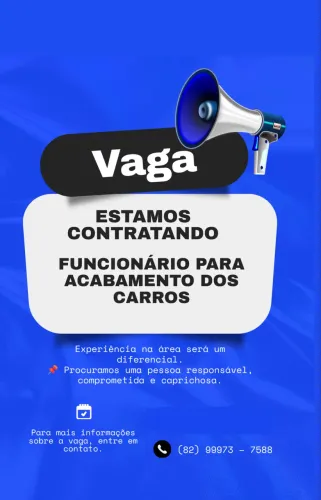 VAGA DE EMPREGO - LAVA-JATO