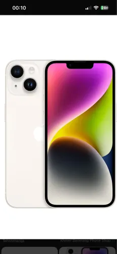 iPhone 14 258GB branco - Impecável + Capa