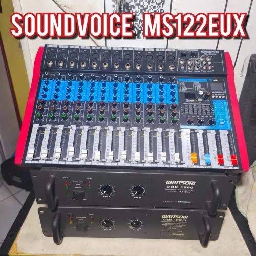 Mesa de som soundcraft com bluetooth, equalizador, pendrive