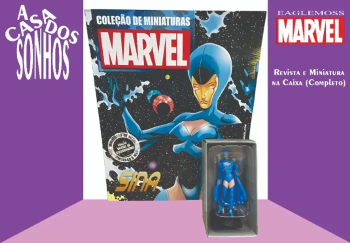 Coleção de Miniatura Marvel Eaglemoss Sina Nº 183 Completo