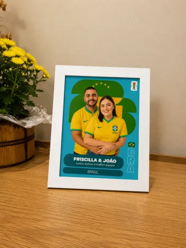 Quadro Personalizado Copa/Dia dos Namorados