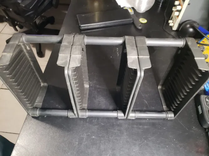 Porta CD / DVD Organizador Modular Torre De Plástico Preto