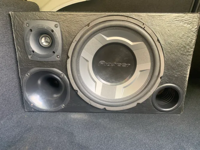 Caixa de som Trio Sub Pioneer + Tl-1500