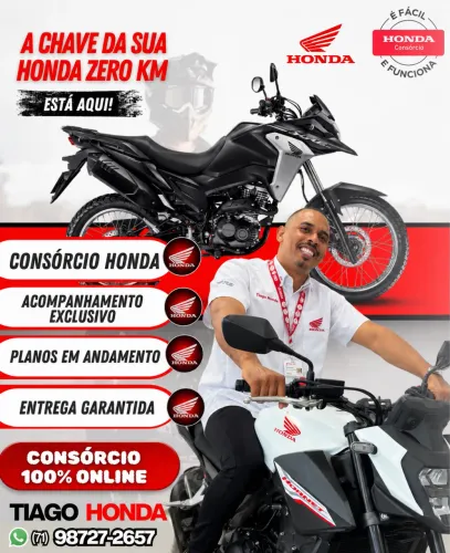 Últimas vagas, honda motos