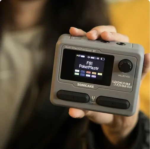 Sonicake Pocket Master Pedal compacto interface de áudio para Guitarra Baixo Violão