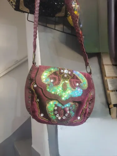 Bolsa vintage bordada Cristofoli