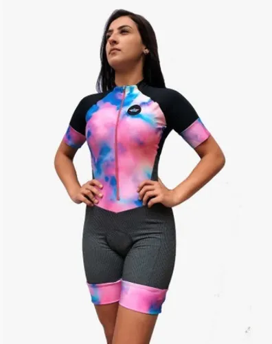 Macaquinho de Ciclismo Elite Invicto Tie Dye Promoção