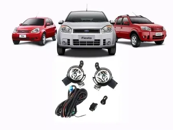 Kit Farol De Milha Fiesta Ecosport 2008 à 2012 - ShockLight - 100110