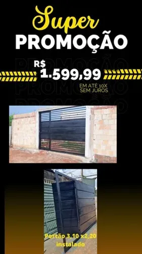 Portão 10 x sem juros