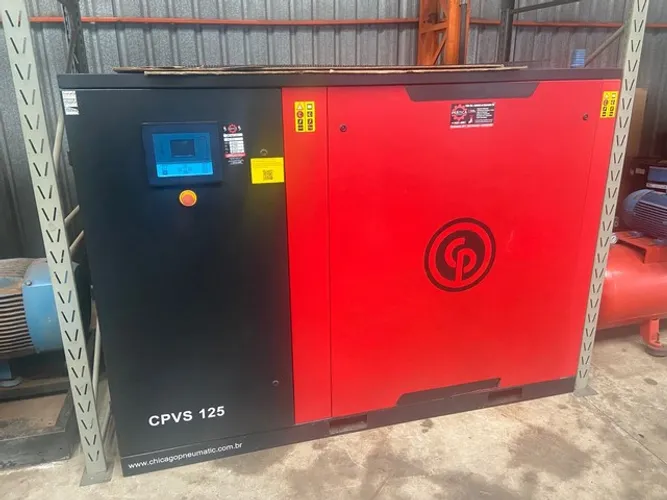 Compressor parafuso Chicago Pneumatic 125 com inversor de frequência 