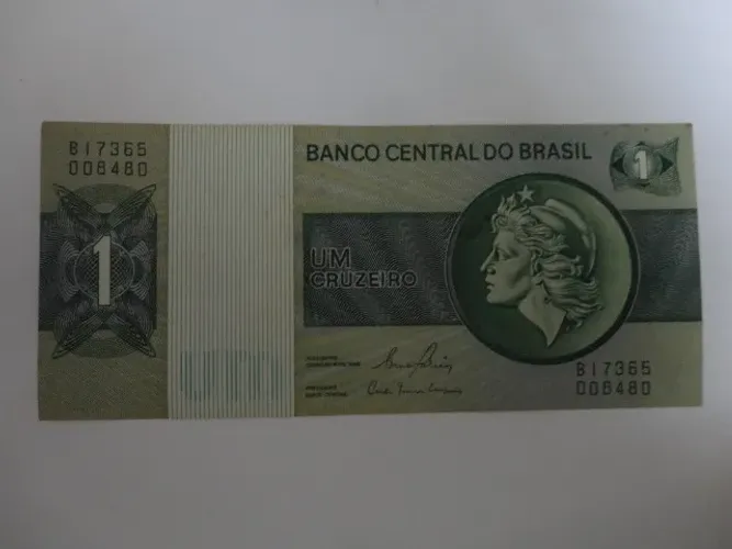 Cédula Antiga De 1 Cruzeiro - Esfigie - Ótimo Estado