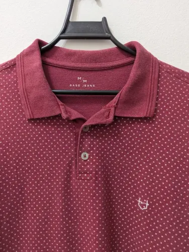 Polo M Base Jeans Vermelha