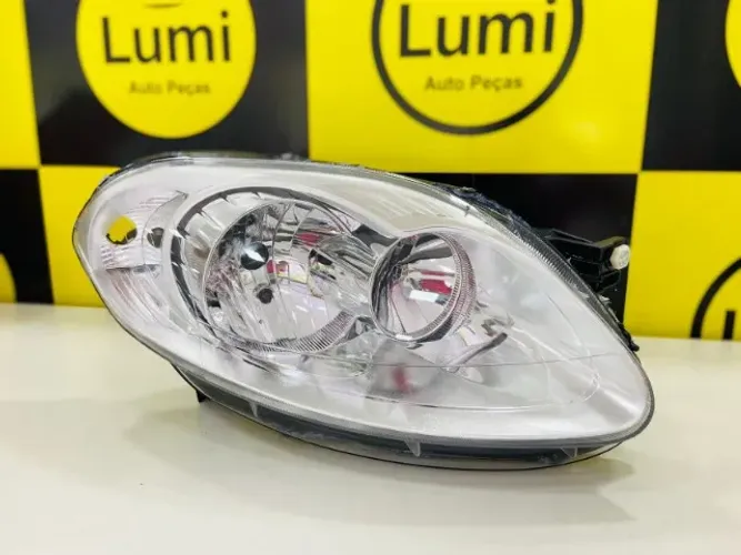 Farol Fiat Palio Atractive 2012 a 2016 Cromado (NOVO)!!