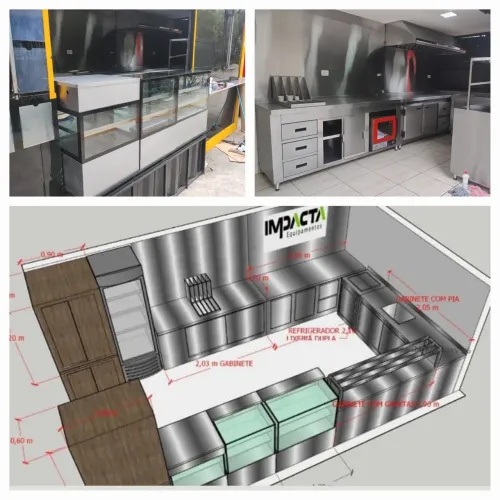 lanchonete, cozinha industrial, restaurante- montagem de sob medida