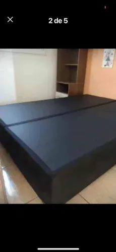 Base casal bipartida para colchão