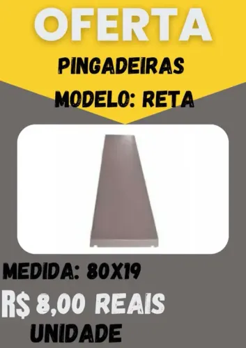 Pingadeira modelo reta 80x19