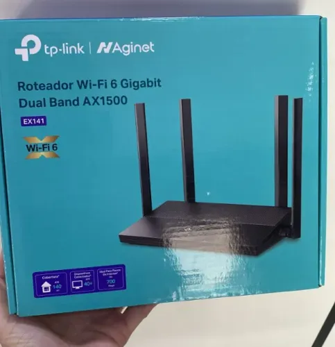 Roteador TP-Link Gigabit AX1500, Wi-Fi 6 Dual Band EX141 Loja Coimbra Computadores Entrega