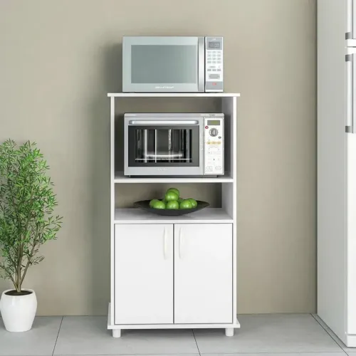 Armário de Cozinha Branco com 2 Portas - Novo