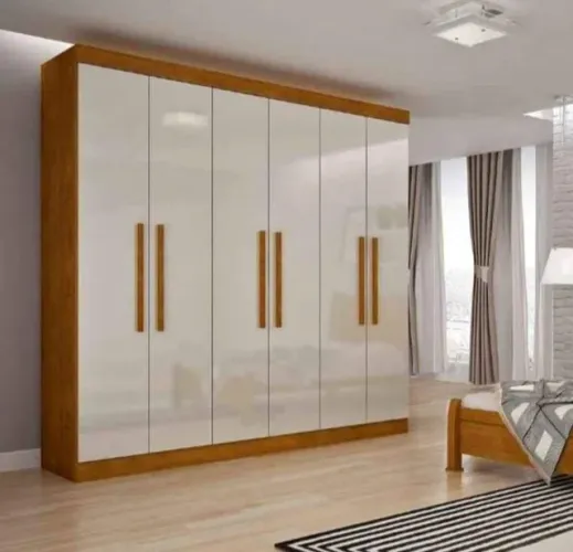 Guarda-Roupa Casal Espanha 6P 100% MDF 939,0-Entrega em 24H Paga na Entrega