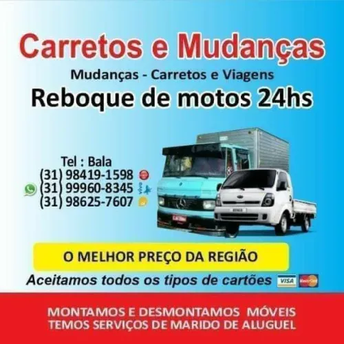 Carreto e mudanças viagens 