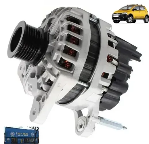 Alternado 90 amperes original Valeo Crossfox G1 2003, 2004, 2005, 2006, 2007, 2008, 2009