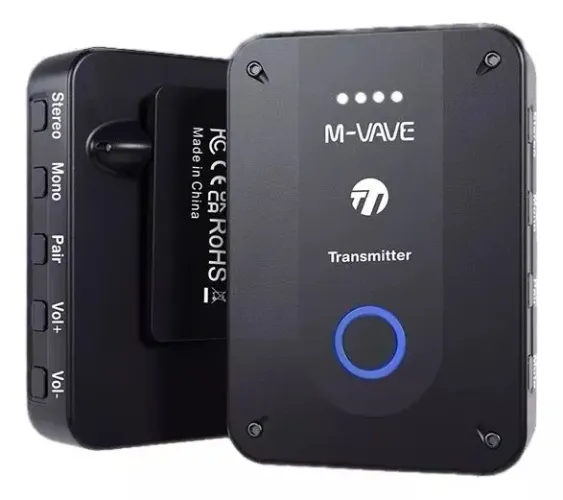 Monitor De Palco Sem Fio M-Vave 2 Receptor + Transmissor P/ Fone In Ear