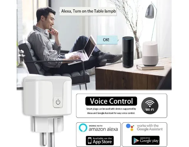 Tomada Inteligente Wifi 20a Alexa Pro Arduino Automação COD-AM466