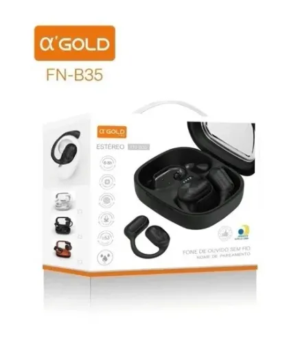 Lacrado Fone De Ouvido Sem Fio Bluetooth A Gold Fn-B35 Preto Ipx5