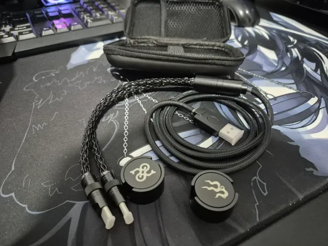 (NOVO) Cabo Coiled dois USB C  8K Polling Rate