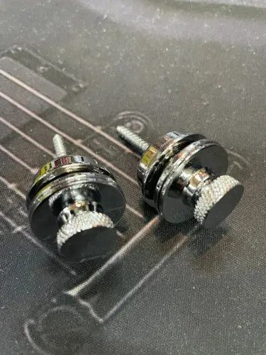 Strap Lock para Guitarra baixo violão Cromado estilo Ernie Ball 