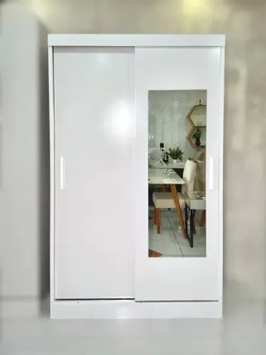 Guarda roupa 2 portas com espelho 