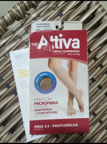 Meias de Compressão Attiva 3/4 - Panturilha