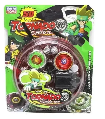 beyblade blaiblad tornado do gyro combat td hy-34-vermelho