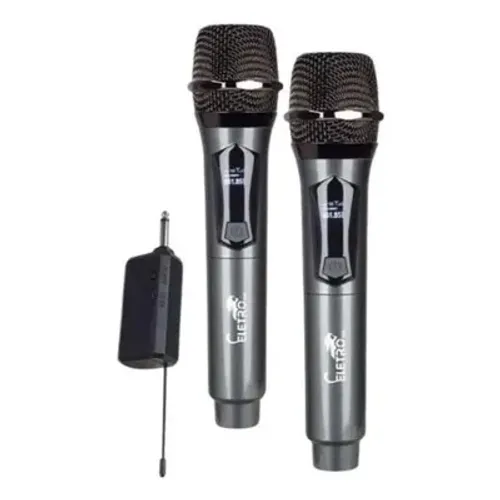 Microfone Sem Fio Eletro Profissional