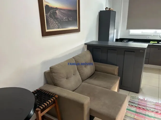 Apartamento venda 1 quarto lazer vaga demarcada Macuco Santos