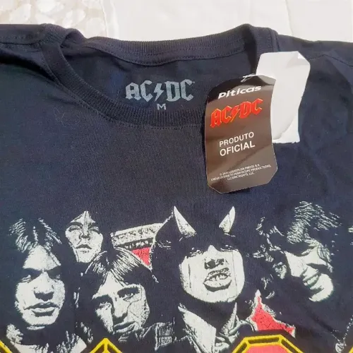 Camiseta Piticas AC/DC - Highway To Hell 2 (Nova Tam M)