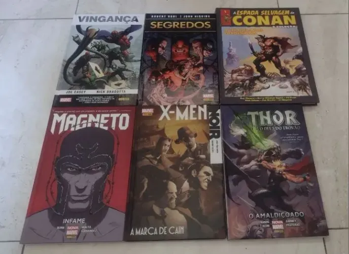 Lote de HQs - Conan, X-Men, Thor, Magneto, Vingança e Segredos