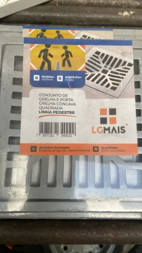 conjunto de grelha de porta lgmais 15x15