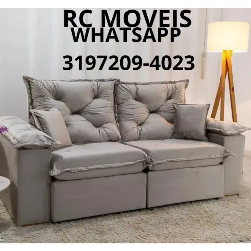 Sofá Londres 2m Retrátil e Reclinável - Compacto e Confortável