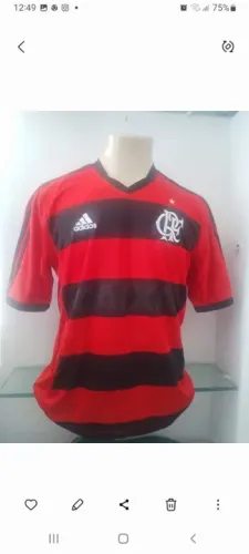Camisa oficial Flamengo-RJ Adidas 2013.