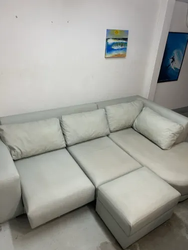 Sofá IMPERDIVEL retrátil+chaise fixo enorme