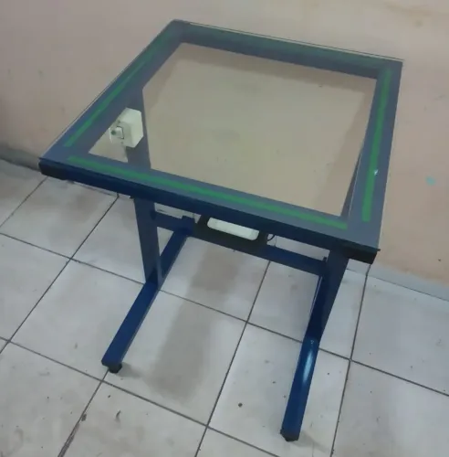 MESA SERIGRAFICA GRAVADORA DE TELAS FONTE LEDS COMPLETA PRONTA PARA USO ACEITAMOS CARTÕES 