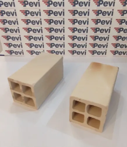 Tijolos 4 Furos 9x9x19 - Branco e Branco Mesclado