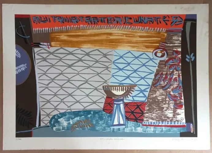 QUADRO DE MAURO ANDRIOLE - OBRA EM LITOGRAFIA