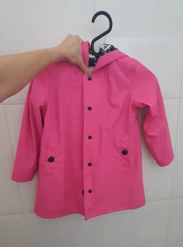 Casaco infantil rosa menina 6 anos forrado e a prova d'água importado